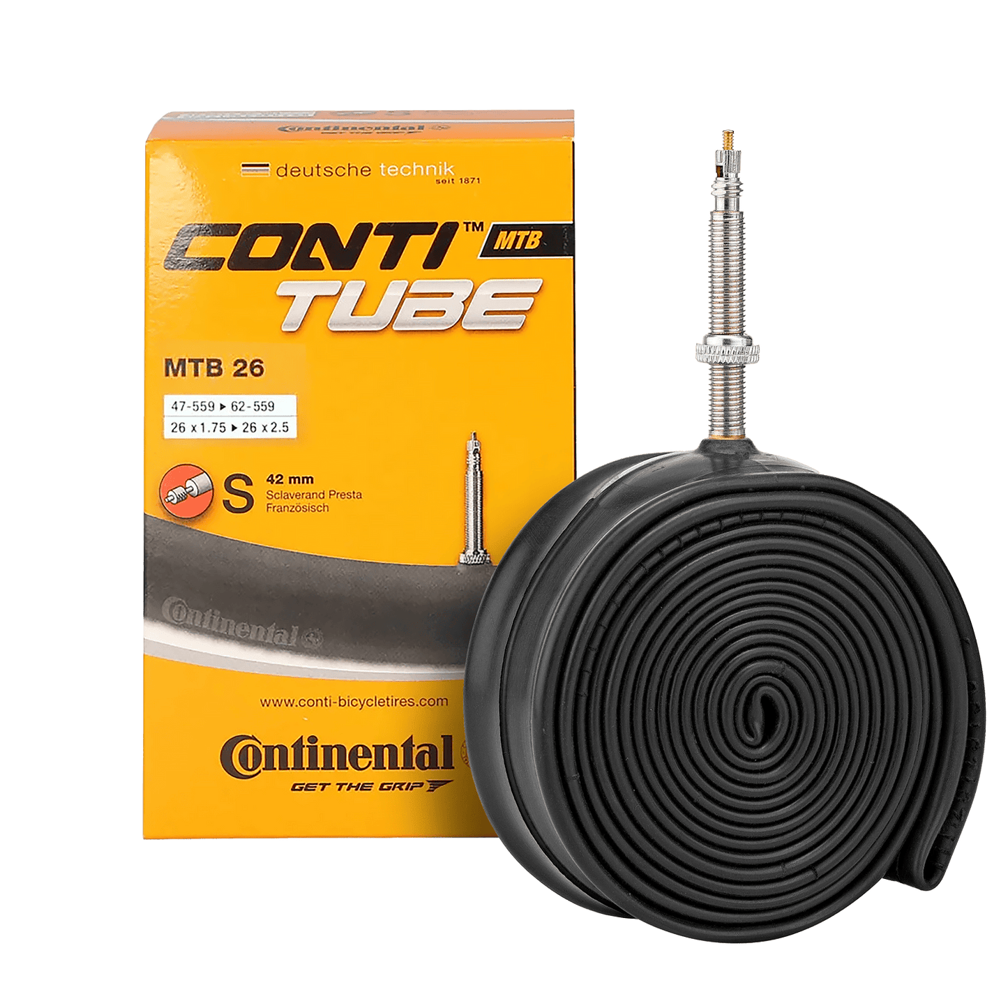 CONTINENTAL inner tube 26x1.75-2.5 Presta 42mm