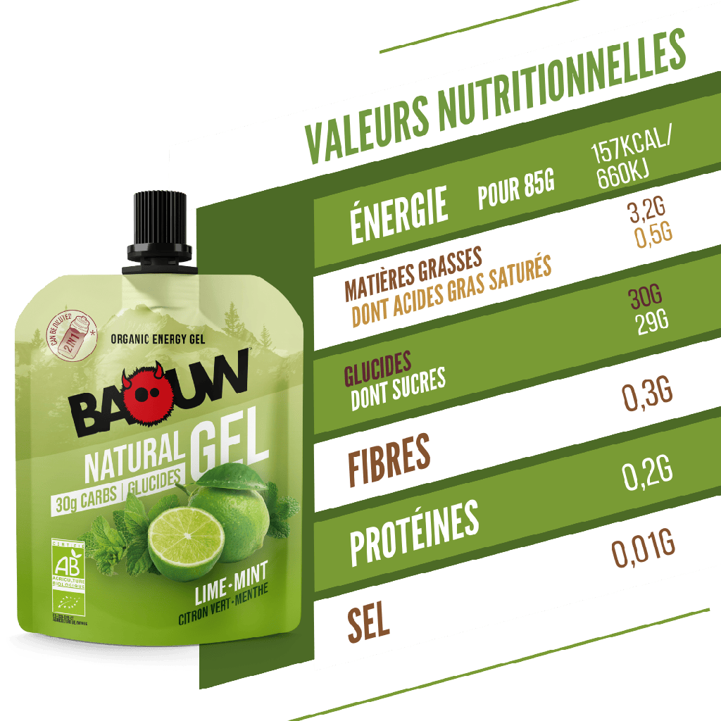 BAOUW Organic Lime/Mint Energising Gel (85g)