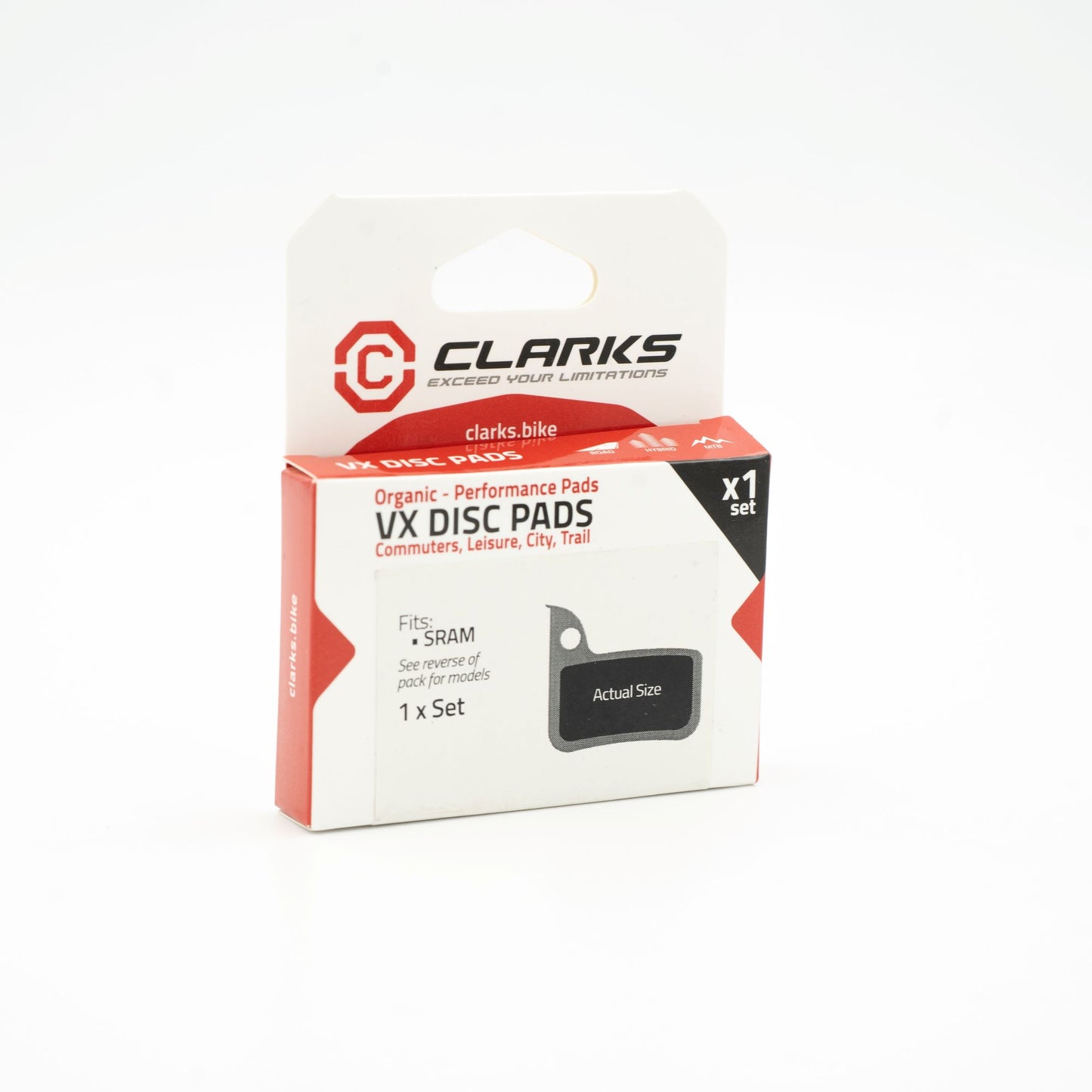 Organic CLARKS Sram Rival Force Red brake pads