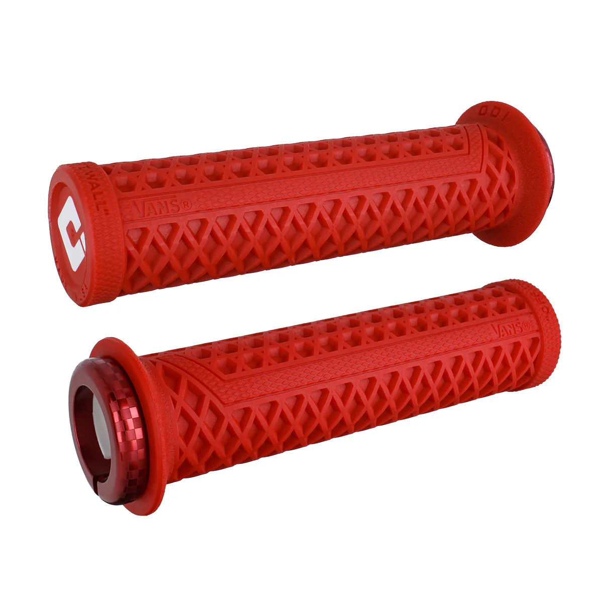 ODI VANS V2.1 Lock-On Grips 135 mm Κόκκινο