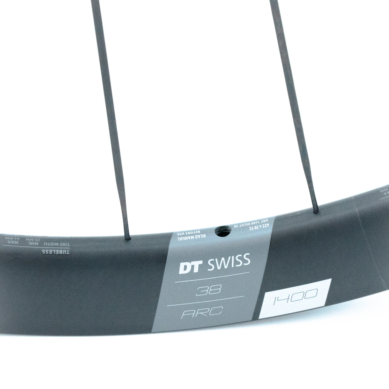 Ζεύγος τροχών DT SWISS ARC 1400 DICUT 38 DISC Tubeless Ready (Center Lock)