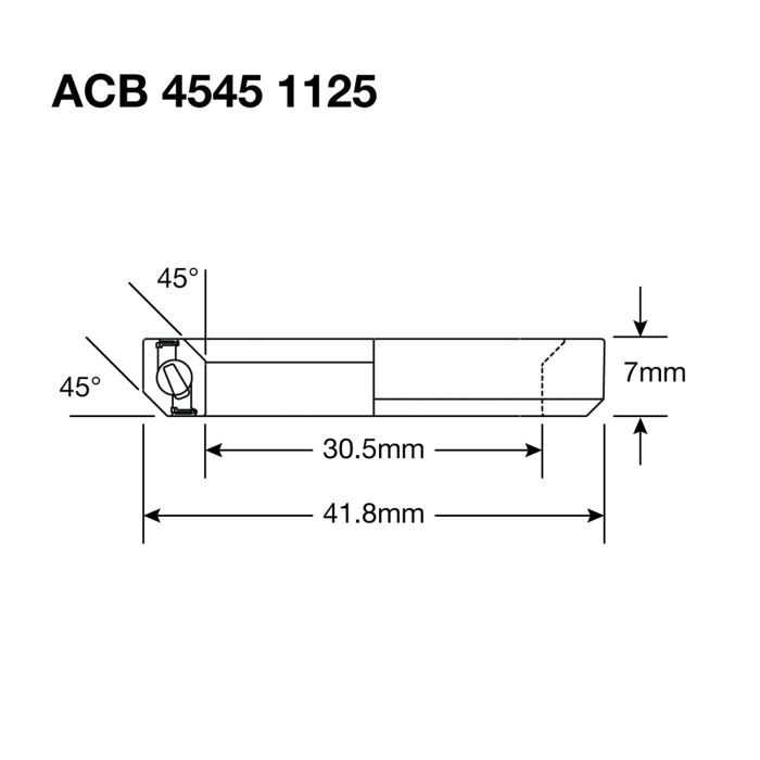 Steering Bearing ENDURO BEARINGS 1125 BO - ABEC 5 - Black Oxide - 30,5x41,8x6,5 (45x45°) ACB