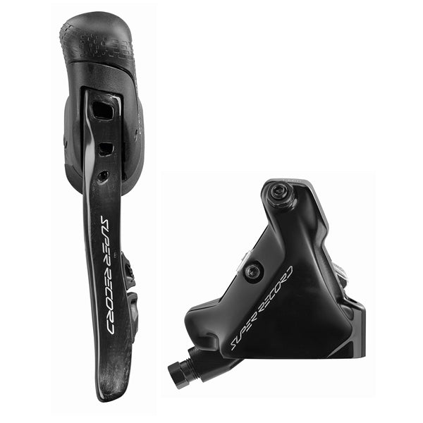 Αριστερός μοχλός και μπροστινή δαγκάνα 140mm CAMPAGNOLO SUPER RECORD WRL Flat Mount χωρίς δίσκο