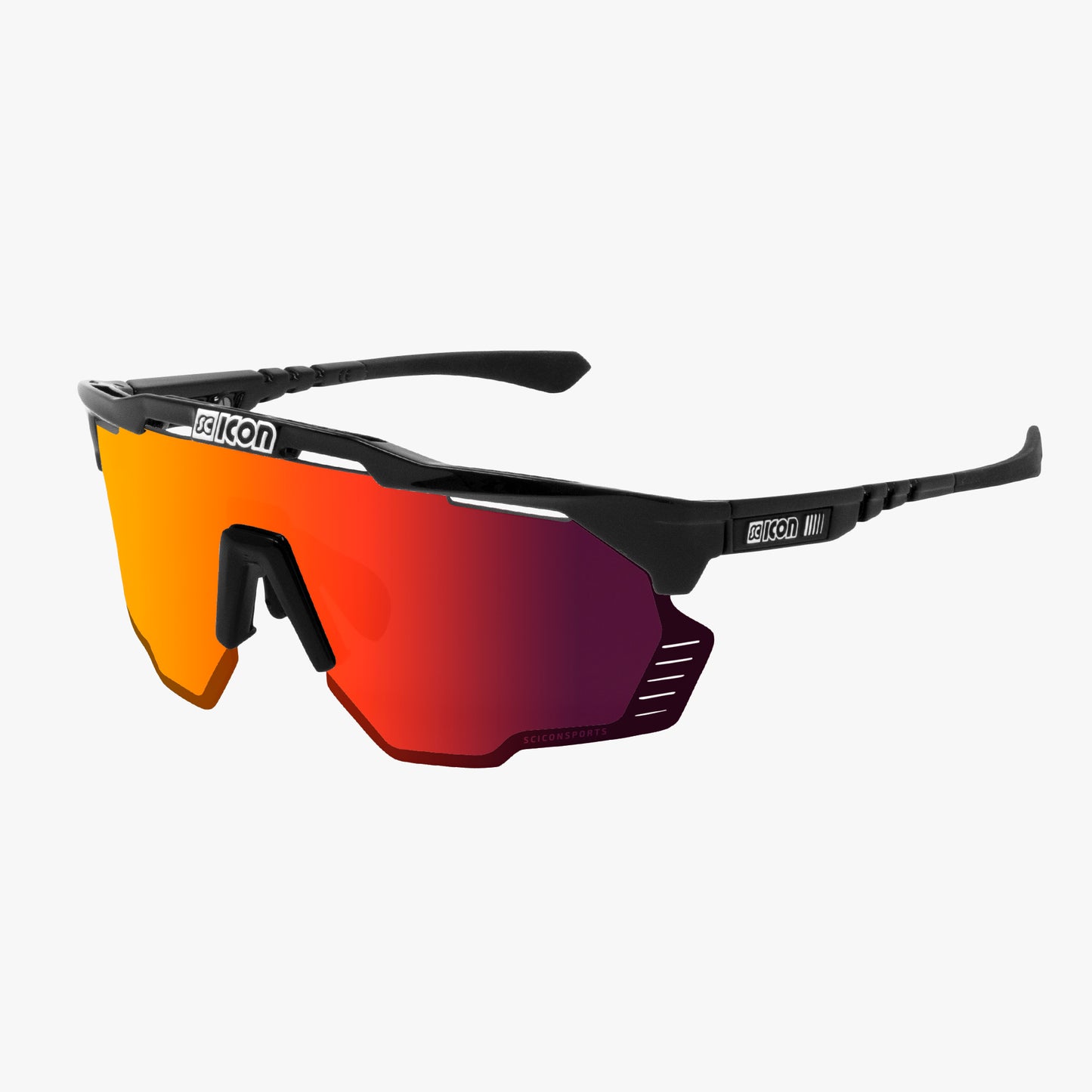 Γυαλιά SCICON AEROSHADE KUNKEN Μαύρο Multimirror Κόκκινο