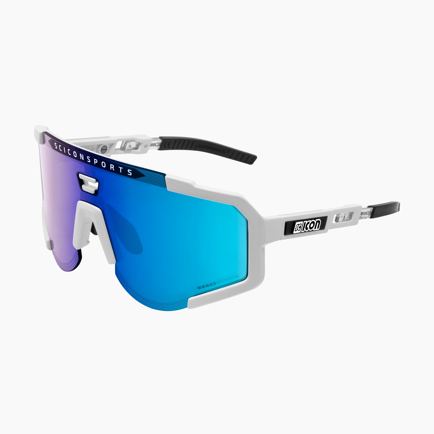Glasses SCICON AEROSCOPE White Multimirror Blue
