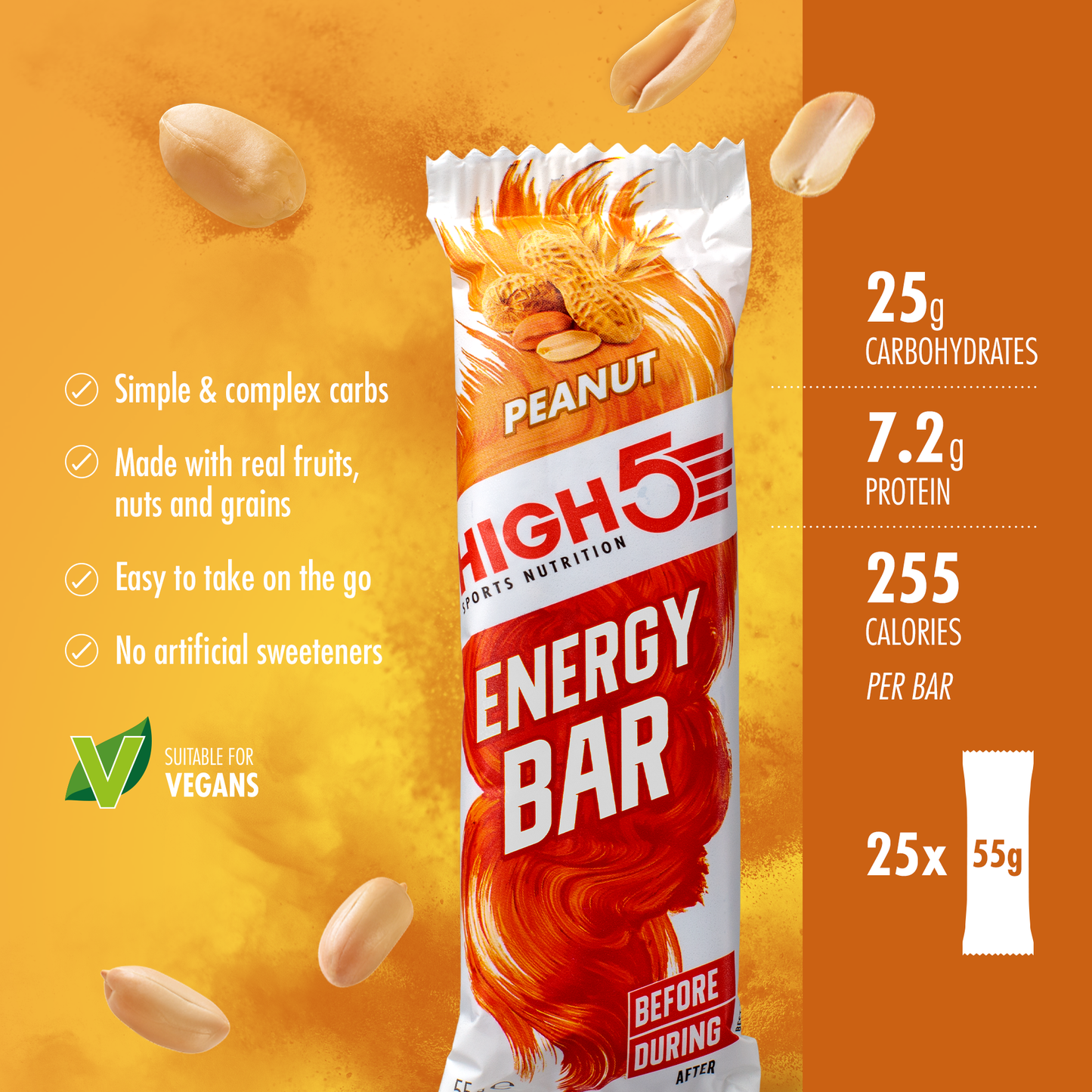 HIGH5 ENERGY BAR (55g) Φυστίκι