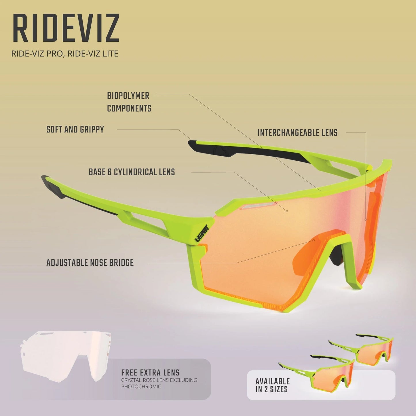 Γυαλιά LEATT LEATT RIDEVIZ PRO Clear IRIZ Silver 17 VLT