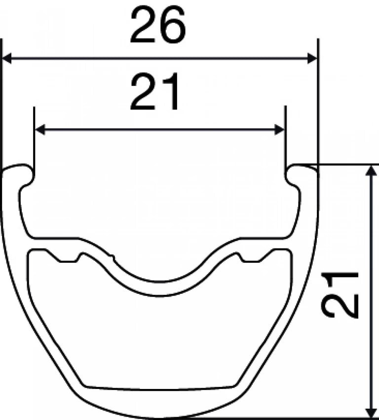 MAVIC CROSSRIDE FTS-X 26" 9/15mm μπροστινός τροχός