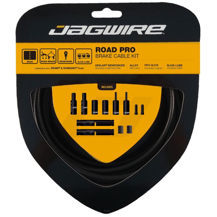 JAGWIRE ROAD PRO Κιτ καλωδίων και σωλήνων φρένων Μαύρο ματ
