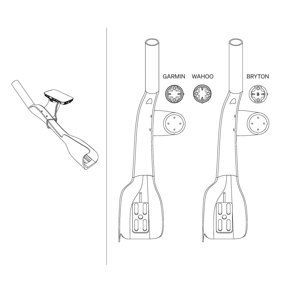 DEDA JET RISER ανυψωμένο στήριγμα GPS
