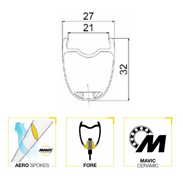 Ζεύγος τροχών MAVIC COSMIC SLR32 DISC Tubeless Ready (Center Lock) 2025