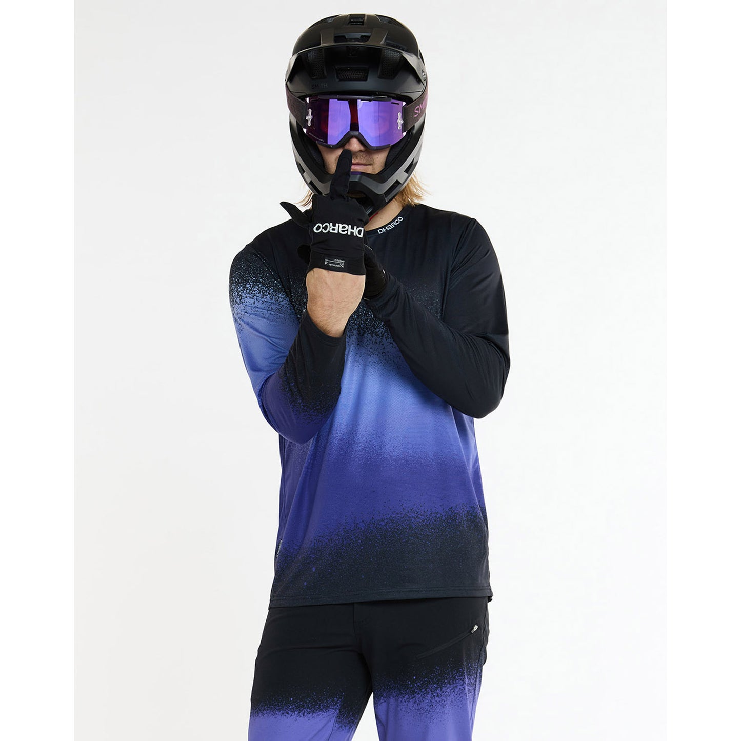 DHARCO ULTRA VIOLET Long Sleeve Jersey Black/Purple