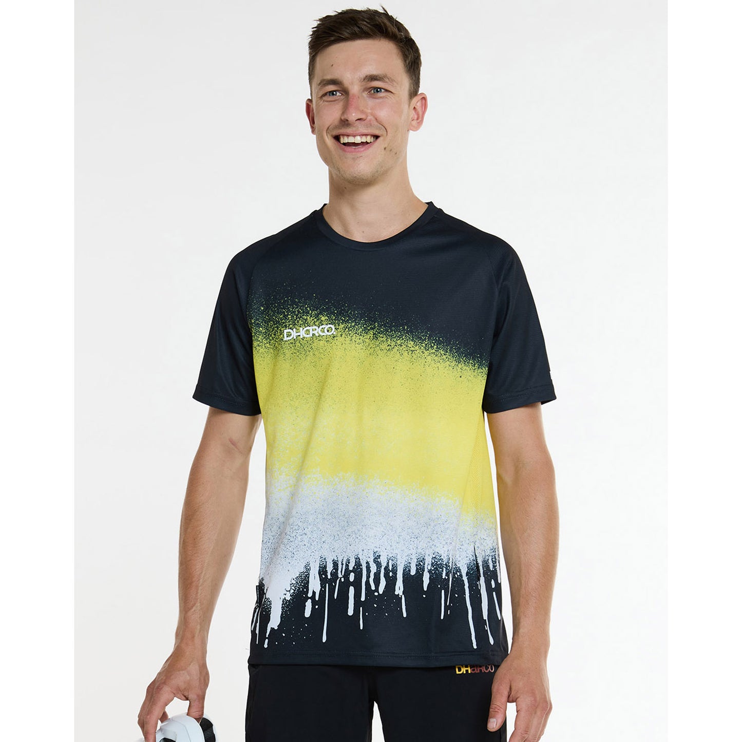 DHARCO ACID RAIN Short Sleeve Jersey Black/Yellow