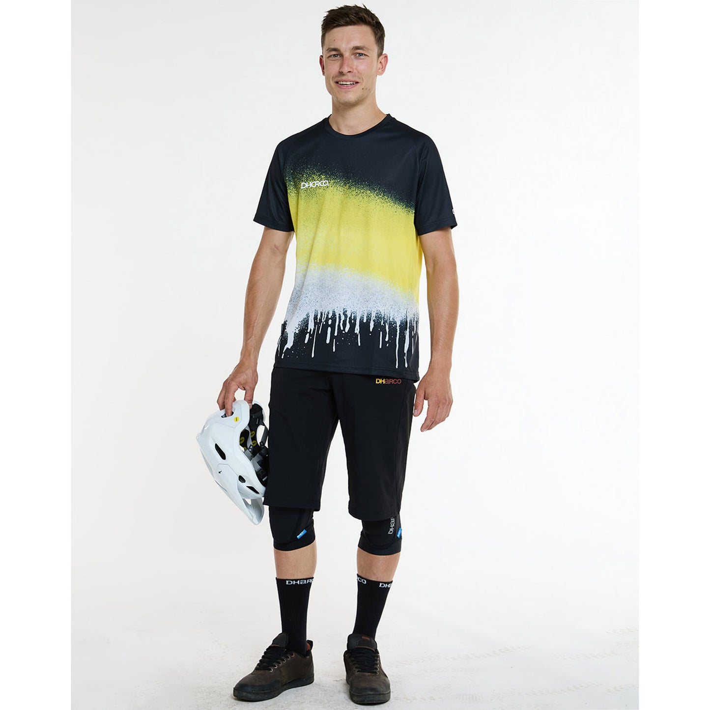 DHARCO ACID RAIN Short Sleeve Jersey Black/Yellow