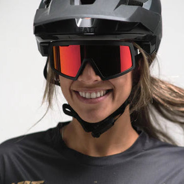 Γυαλιά LEATT MADVIZ ONE Μαύρο/Άσπρο IRIZ Κόκκινο 15 VLT