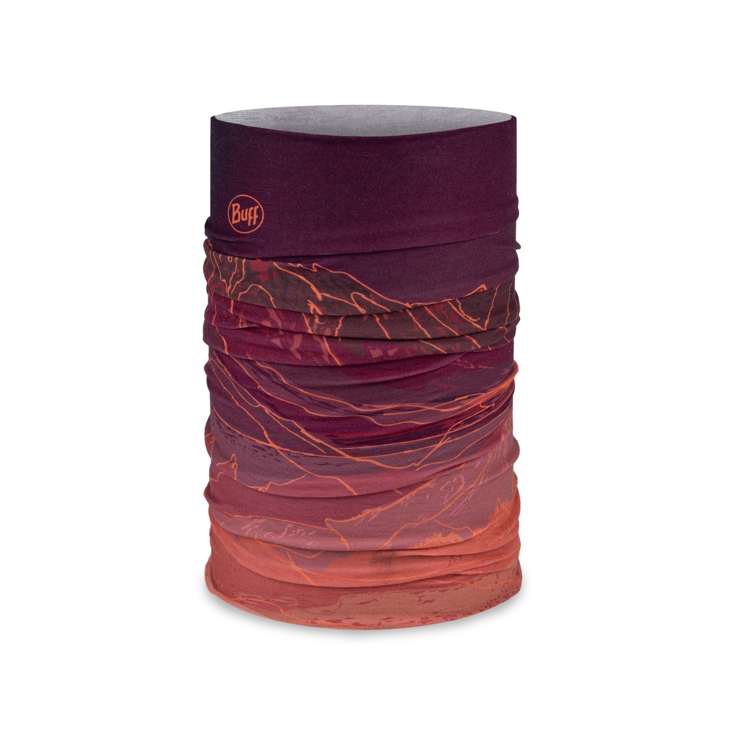 Κολιέ BUFF ORIGINAL ECOSTRETCH Unal Μπορντώ/Πορτοκαλί