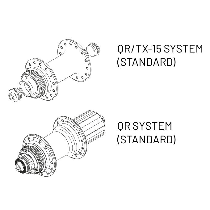 Ζευγάρι τροχών MICHE XM 45 27.5" άξονας 9/15 - 9x135 mm Tubetype Τροχοί