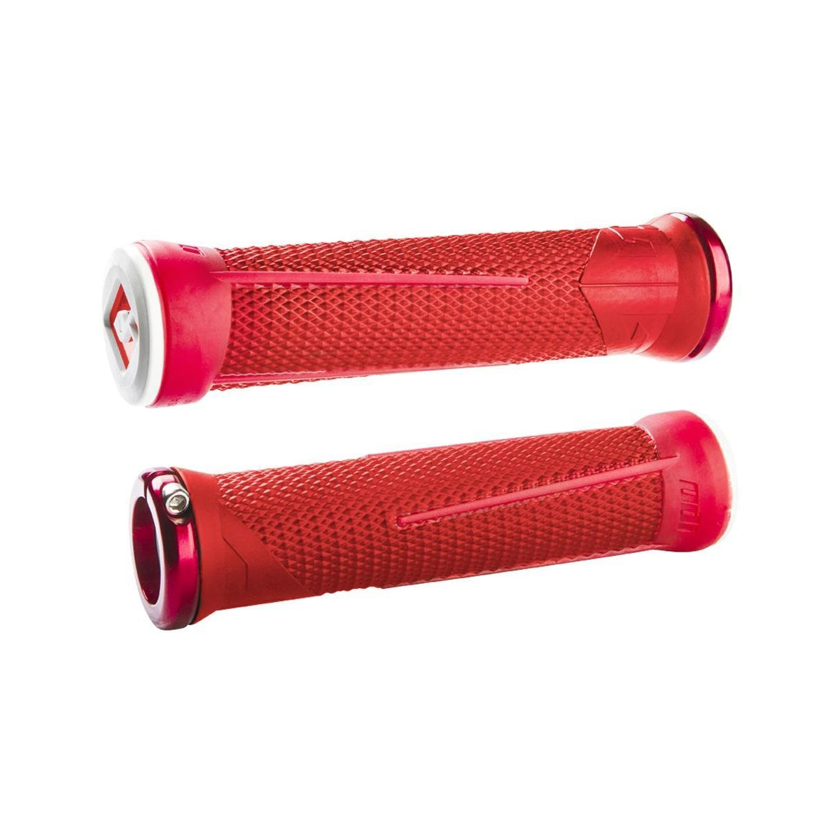 ODI AARON GWIN Lock-On Grips 135 mm Κόκκινο