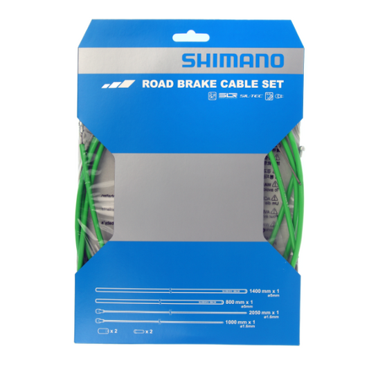 Κιτ καλωδίων και σωλήνων φρένων SHIMANO PTFE Πράσινο