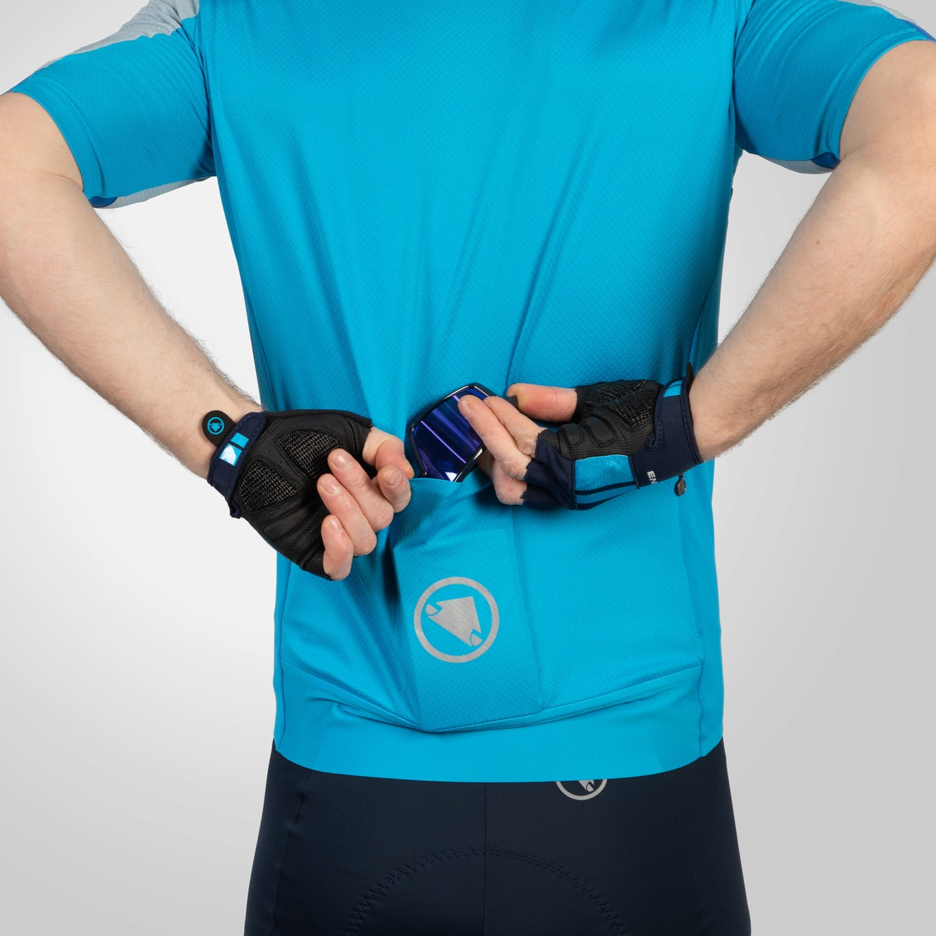 ENDURA FS260 Κοντομάνικο Jersey Μπλε