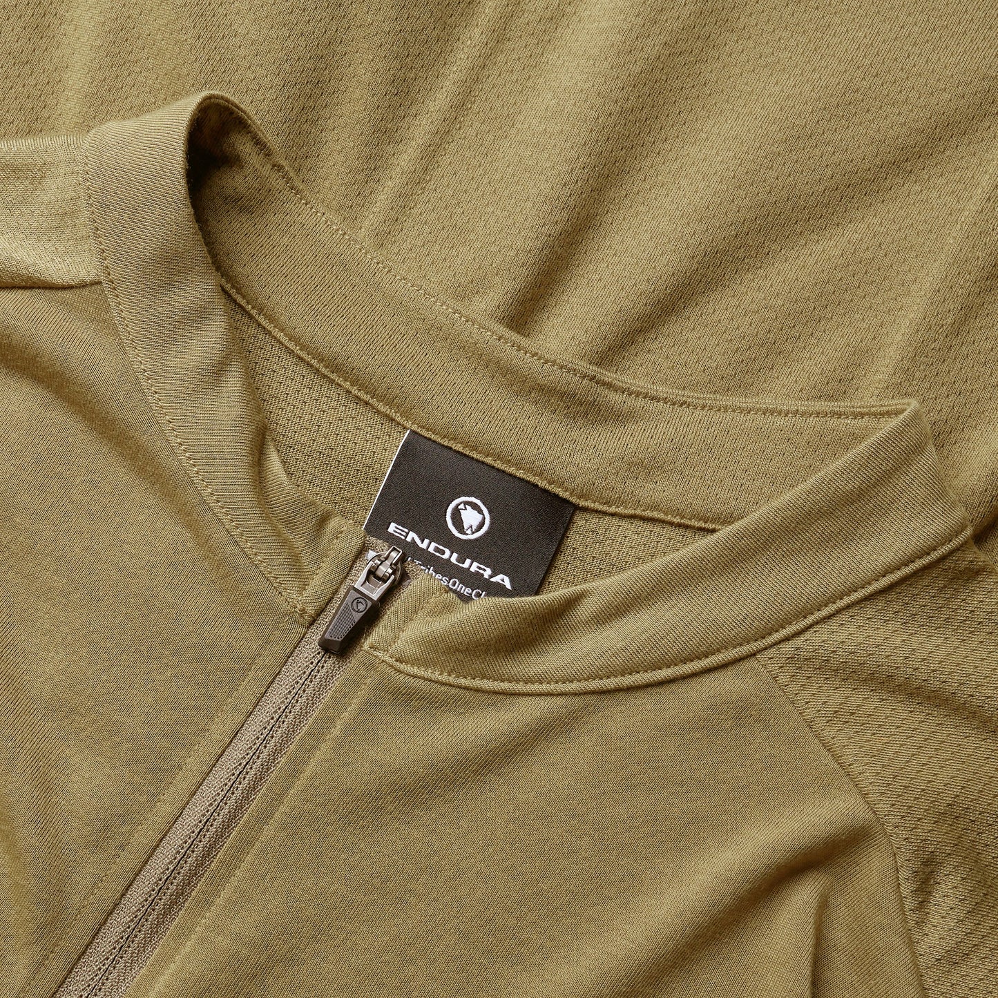 ENDURA LOOP ZIPPED Κοντομάνικο Τζέρσεϊ με κοντά μανίκια Χακί 2025