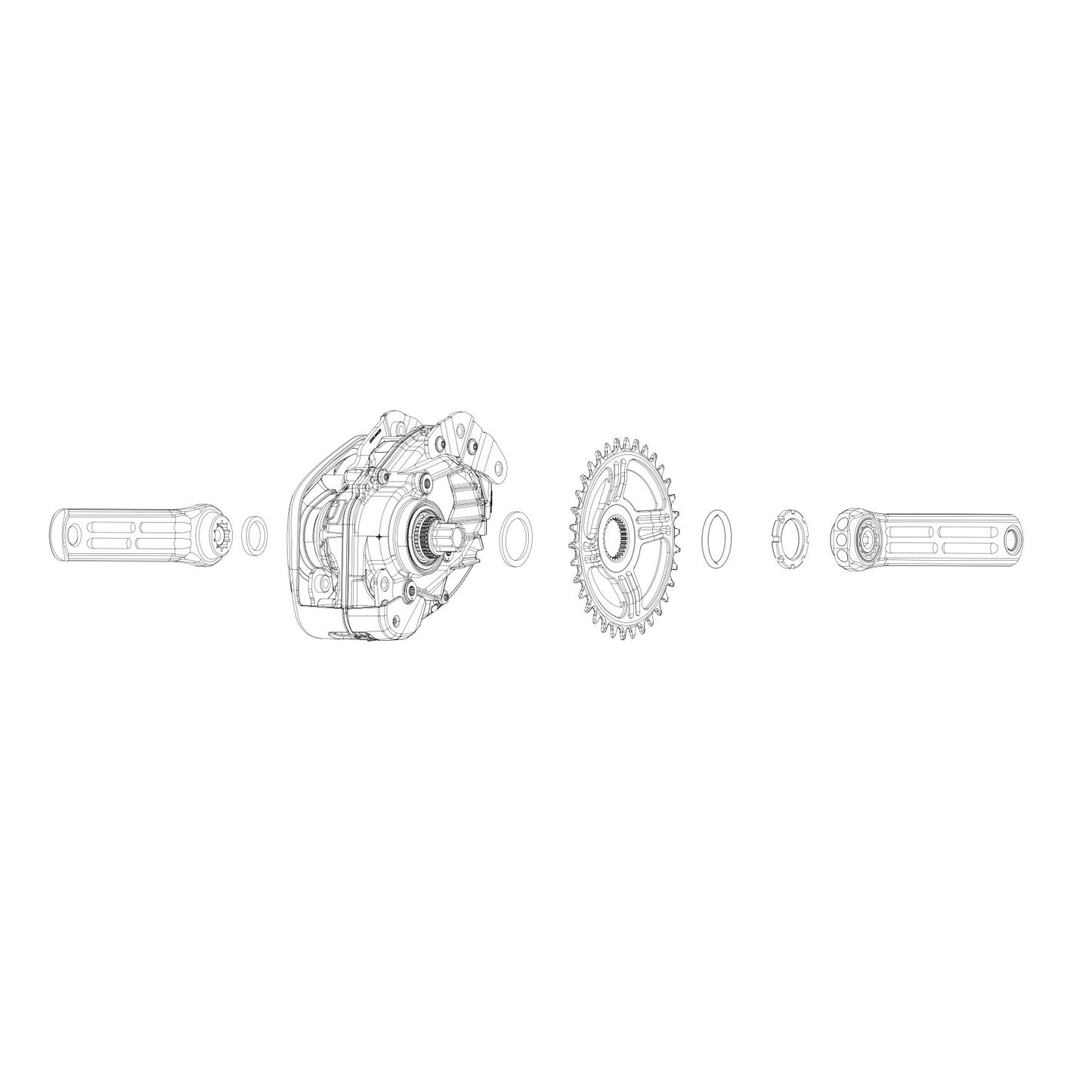 Μονό ROTOR E-MTB BOSCH Άμεση τοποθέτηση αλυσοτροχού