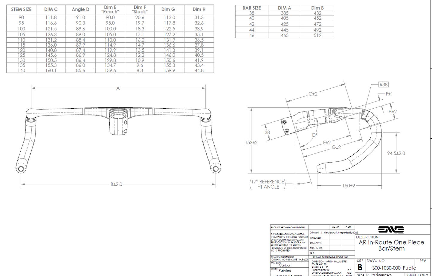 Ενσωματωμένο τιμόνι ENVE SES AR