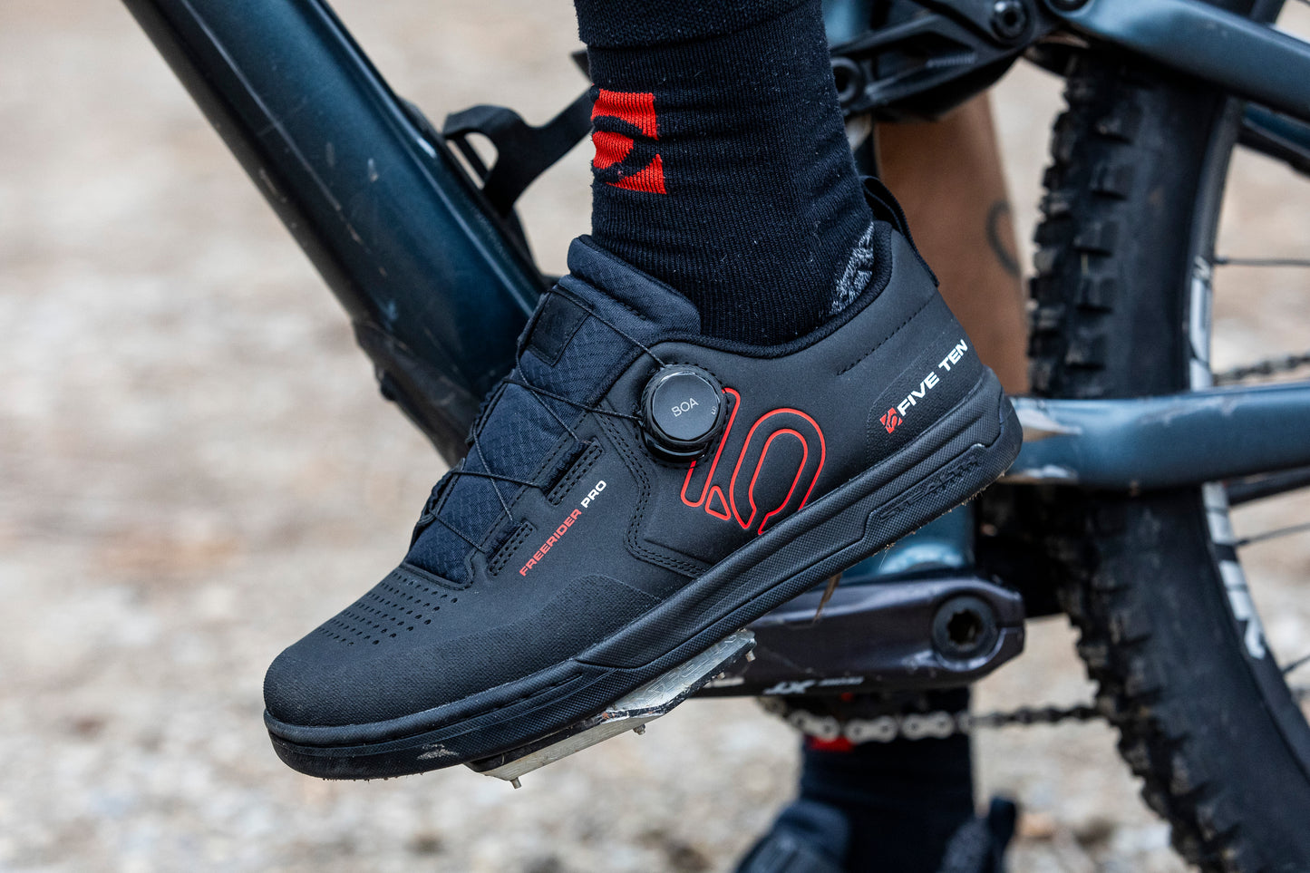 ADIDAS FIVE TEN FREERIDER PRO BOA MTB Παπούτσια Μαύρο/κόκκινο 2025
