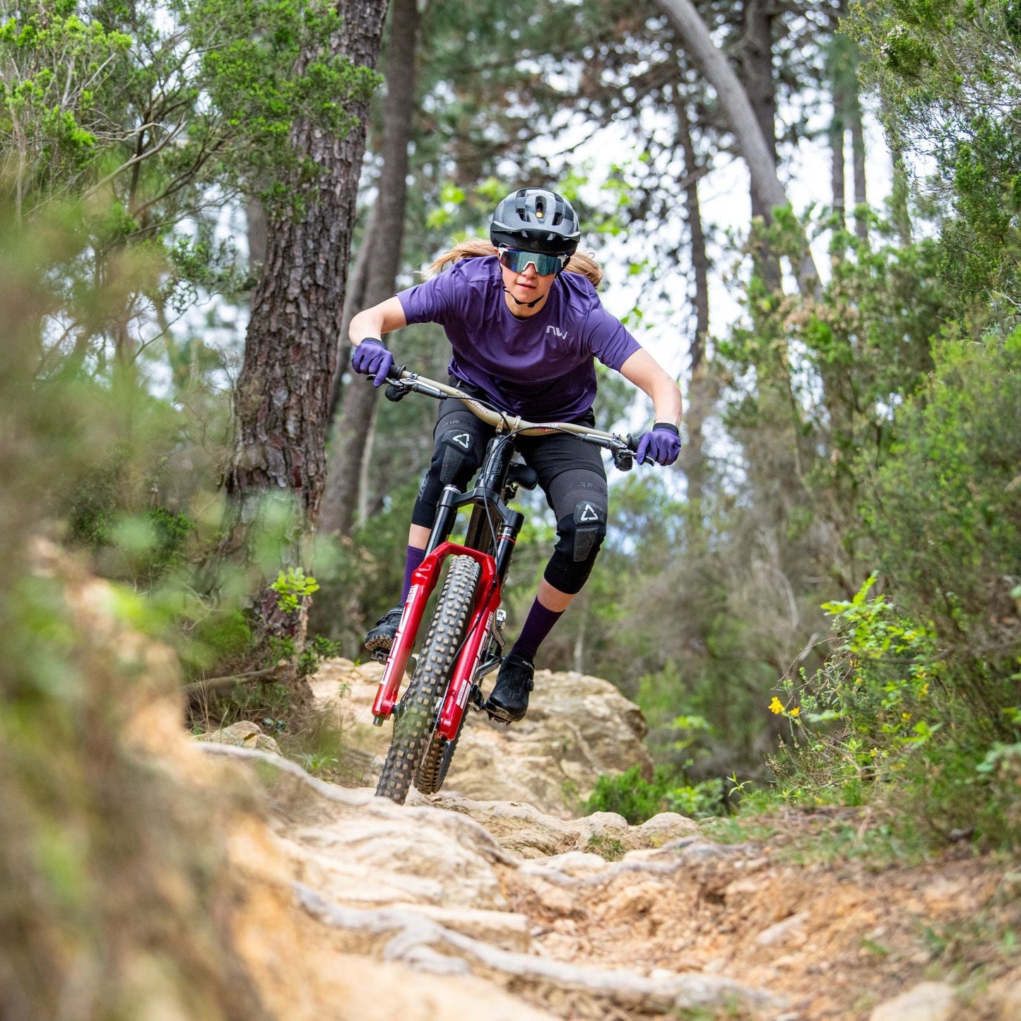 NORTHWAVE XTRAIL 2 Γυναικείο κοντομάνικο Jersey μωβ