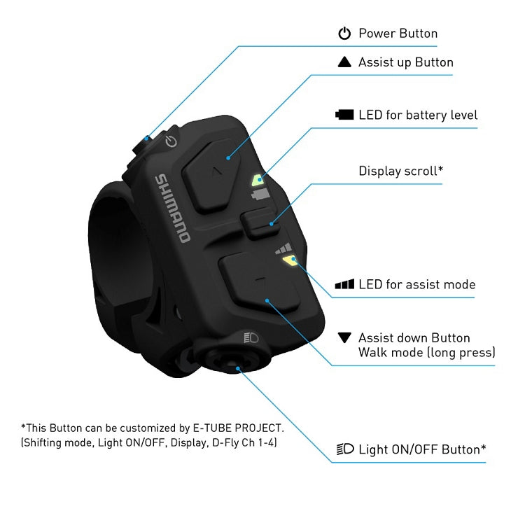 SHIMANO SW-EN600 remote control Left (22.2mm collar)