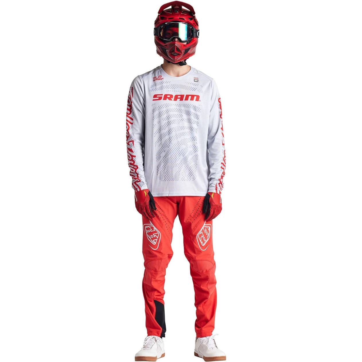 TROY LEE DESIGNS SPRINT SRAM Long Sleeve Jersey White