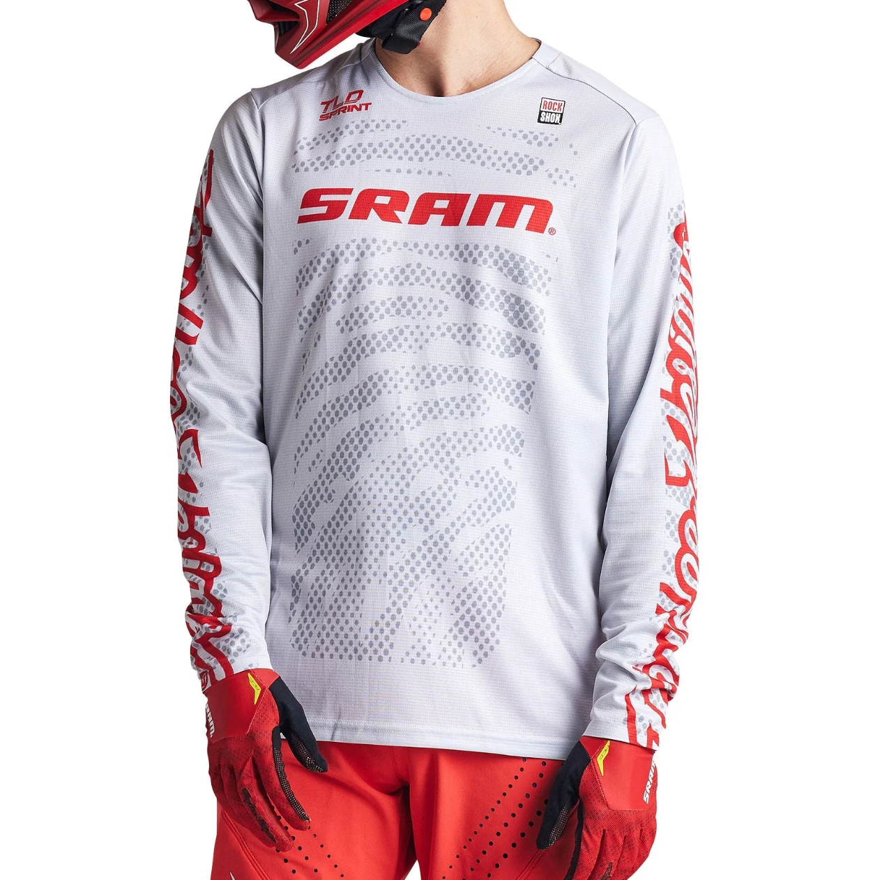 TROY LEE DESIGNS SPRINT SRAM Long Sleeve Jersey White