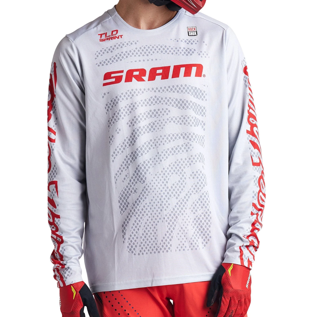 TROY LEE DESIGNS SPRINT SRAM Long Sleeve Jersey White