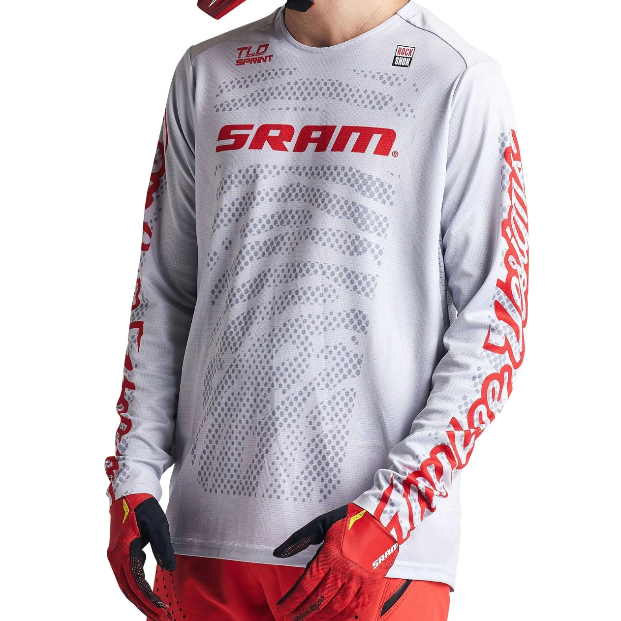 TROY LEE DESIGNS SPRINT SRAM Long Sleeve Jersey White