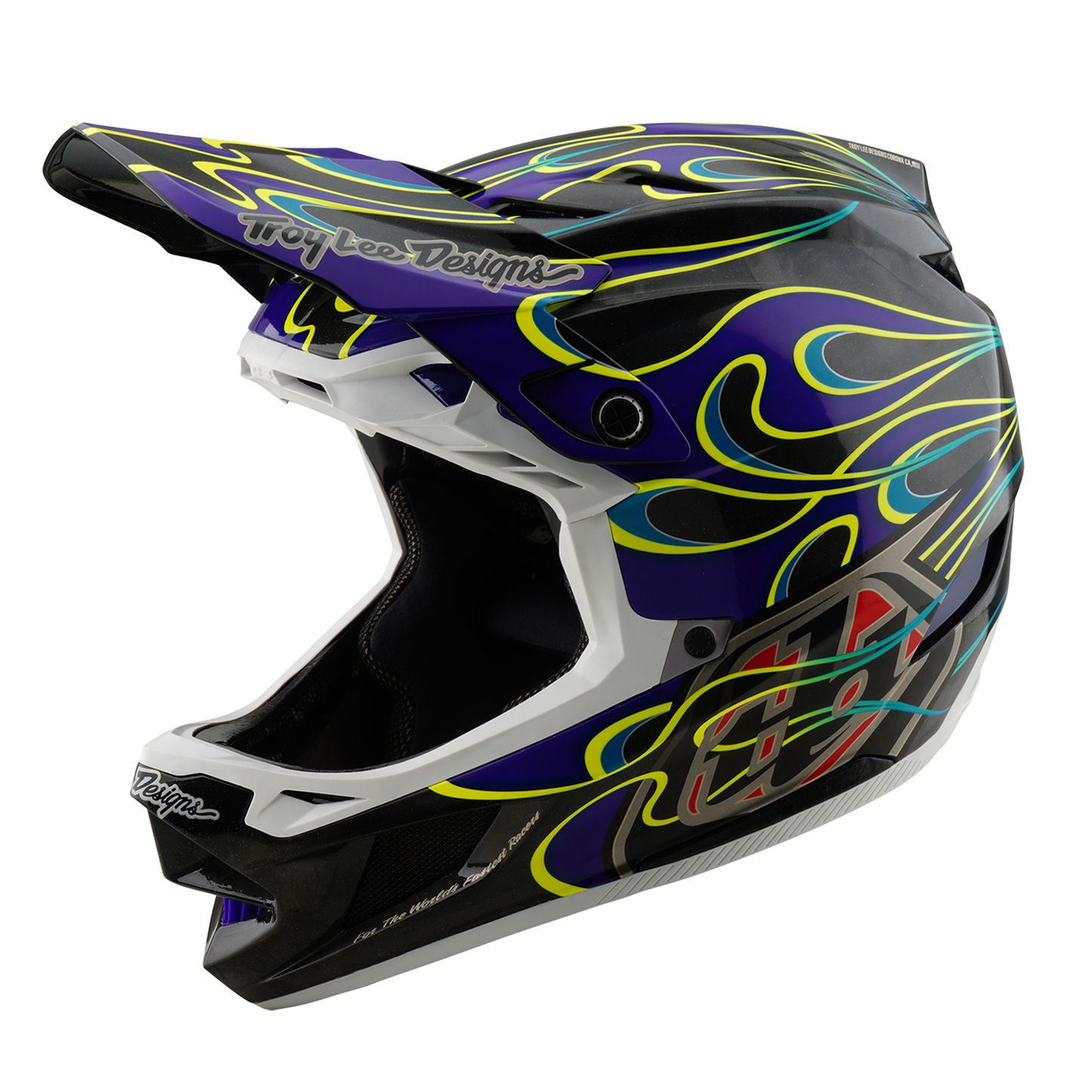 TROY LEE DESIGN D4 CARBON MIPS Drip MTB κράνος Μαύρο/Μωβ