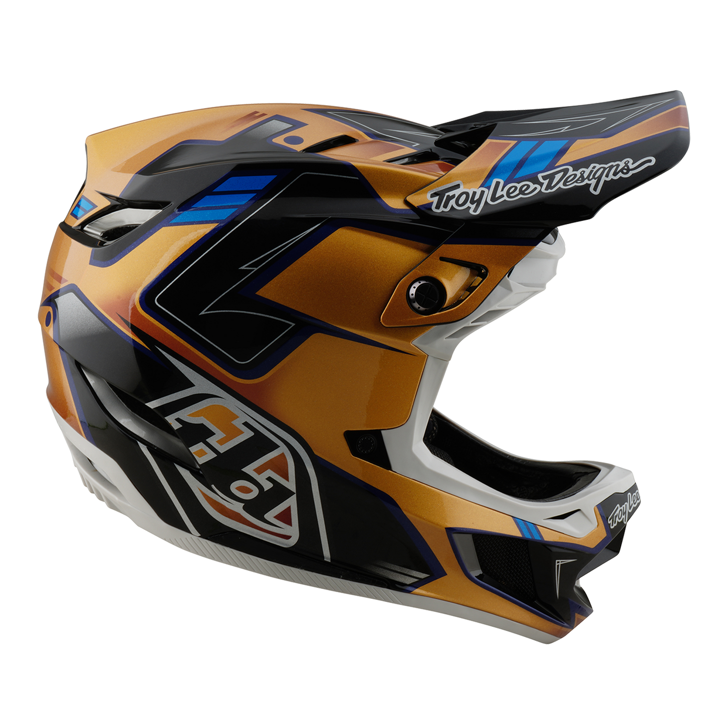 MTB Helmet TROY LEE DESIGNS D4 COMPOSITE MIPS ROYALTY Black/Gold