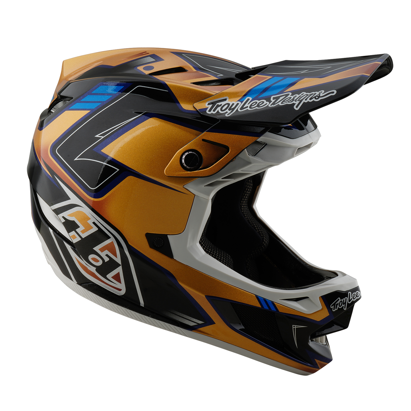 MTB Helmet TROY LEE DESIGNS D4 COMPOSITE MIPS ROYALTY Black/Gold