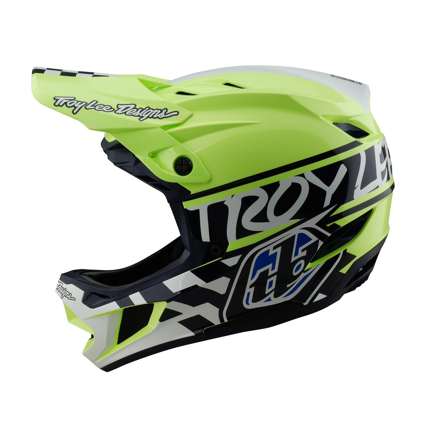 Κράνος MTB TROY LEE DESIGN D4 POLYACRYLITE MIPS FIFTY 50 Κίτρινο/Μπλε