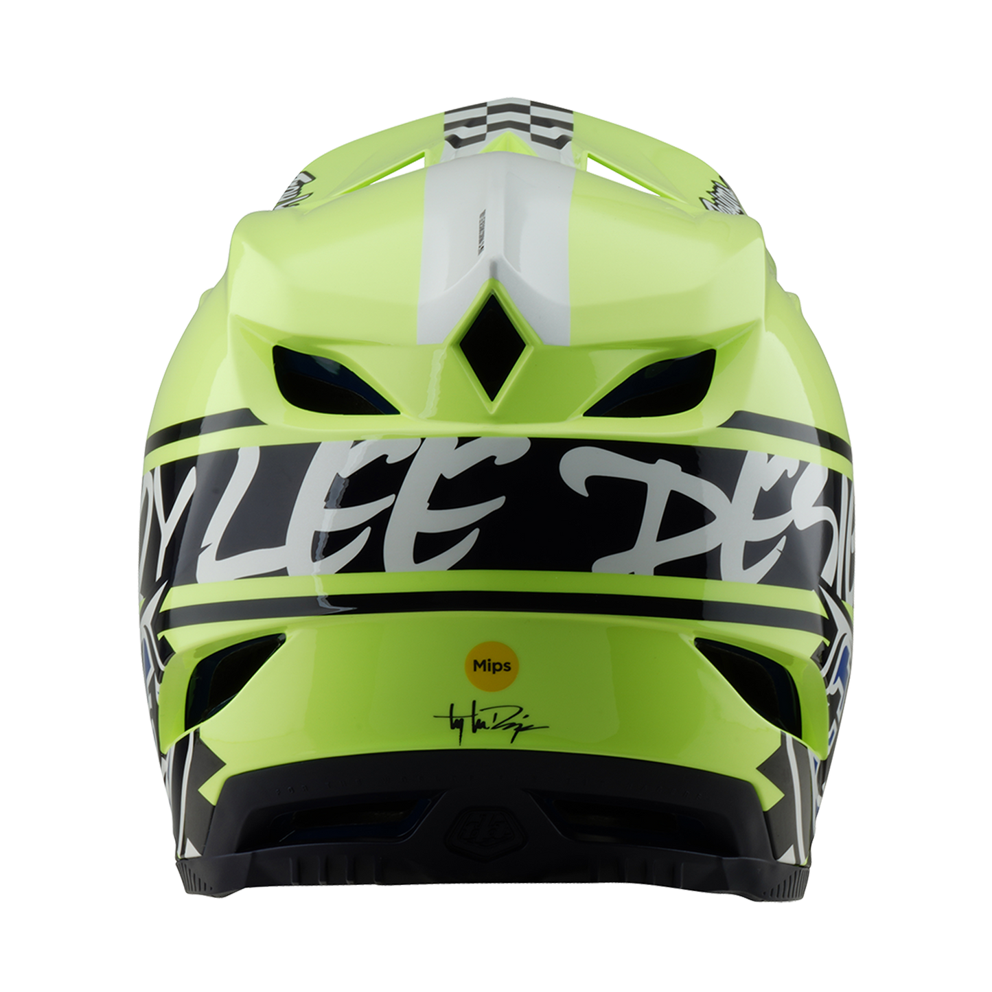 Κράνος MTB TROY LEE DESIGN D4 POLYACRYLITE MIPS FIFTY 50 Κίτρινο/Μπλε