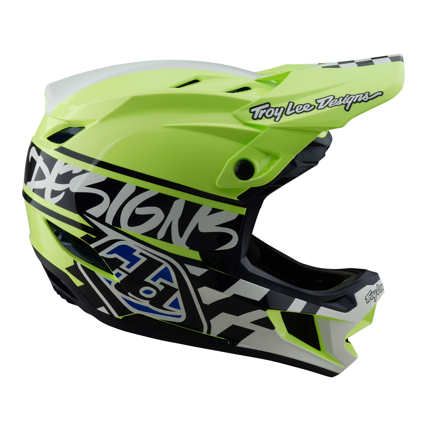 Κράνος MTB TROY LEE DESIGN D4 POLYACRYLITE MIPS FIFTY 50 Κίτρινο/Μπλε