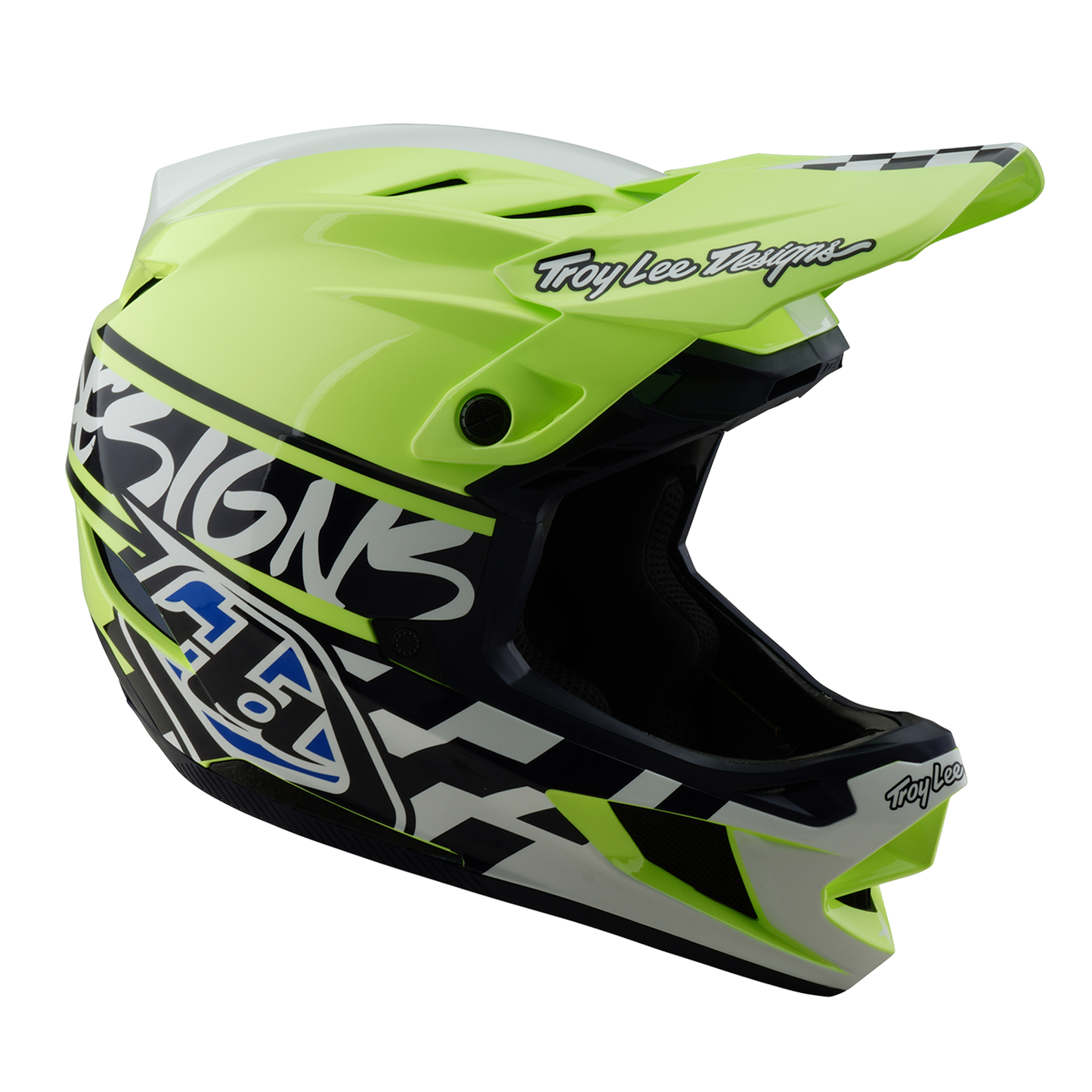 Κράνος MTB TROY LEE DESIGN D4 POLYACRYLITE MIPS FIFTY 50 Κίτρινο/Μπλε
