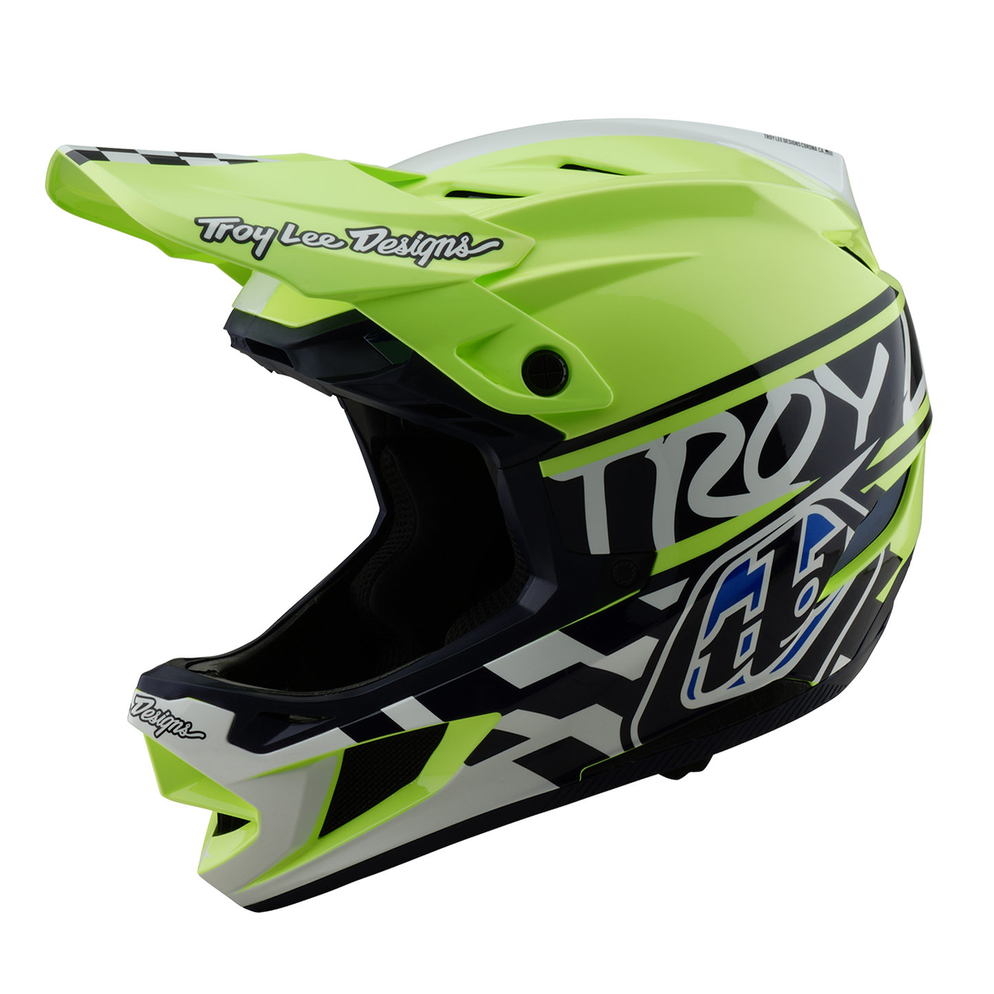 Κράνος MTB TROY LEE DESIGN D4 POLYACRYLITE MIPS FIFTY 50 Κίτρινο/Μπλε