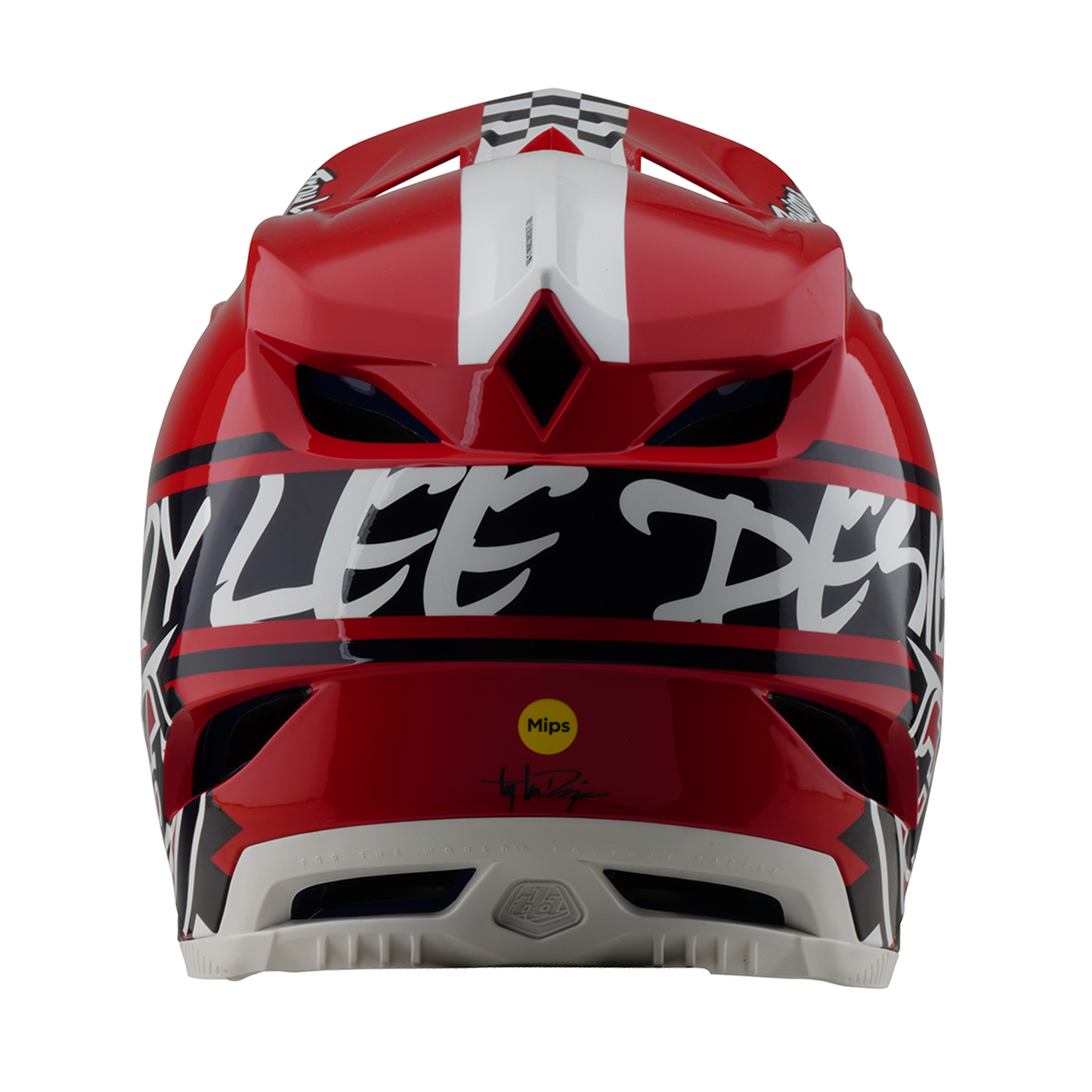 TROY LEE DESIGN D4 POLYACRYLITE FIFTY 50 κράνος MTB Λευκό/κόκκινο