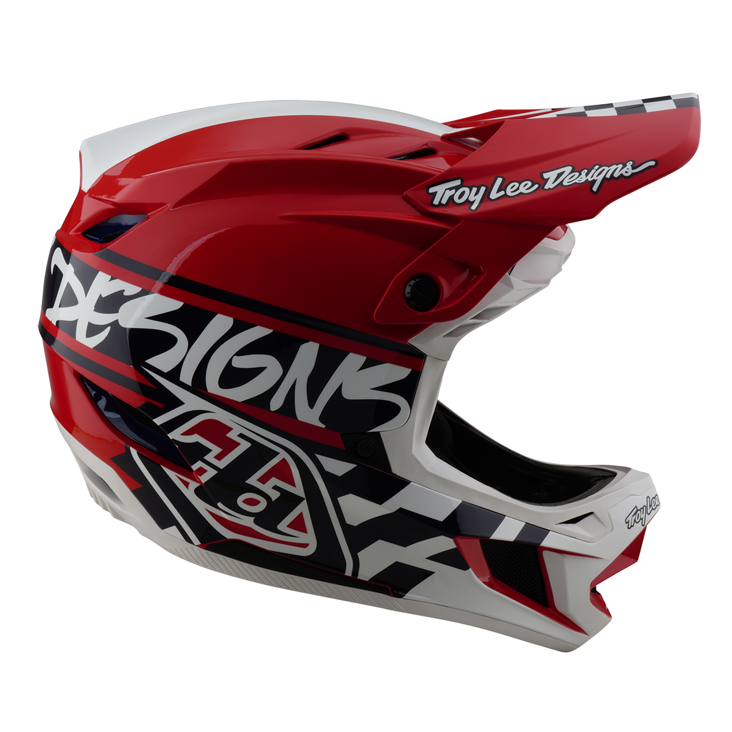 TROY LEE DESIGN D4 POLYACRYLITE FIFTY 50 κράνος MTB Λευκό/κόκκινο