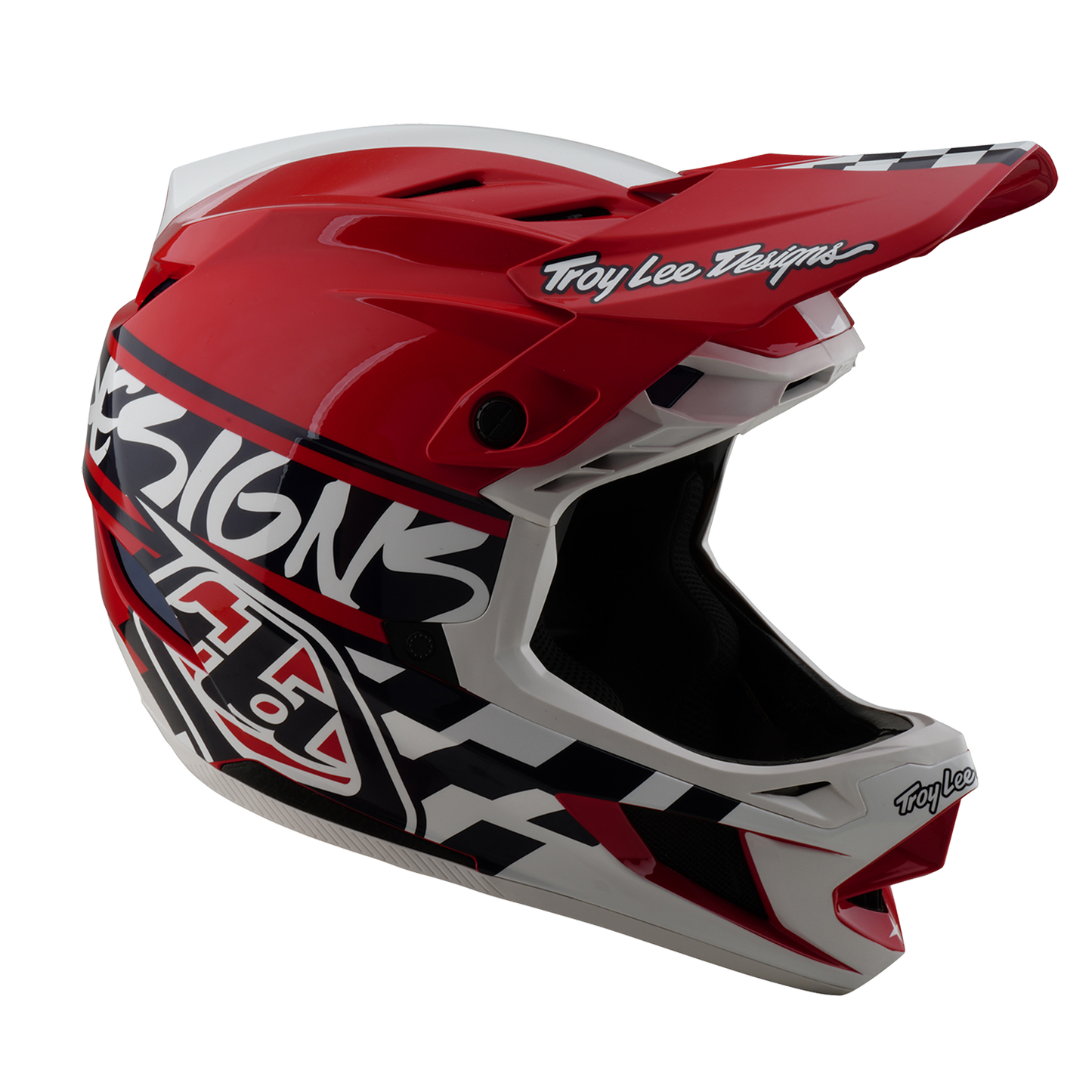 TROY LEE DESIGN D4 POLYACRYLITE FIFTY 50 κράνος MTB Λευκό/κόκκινο