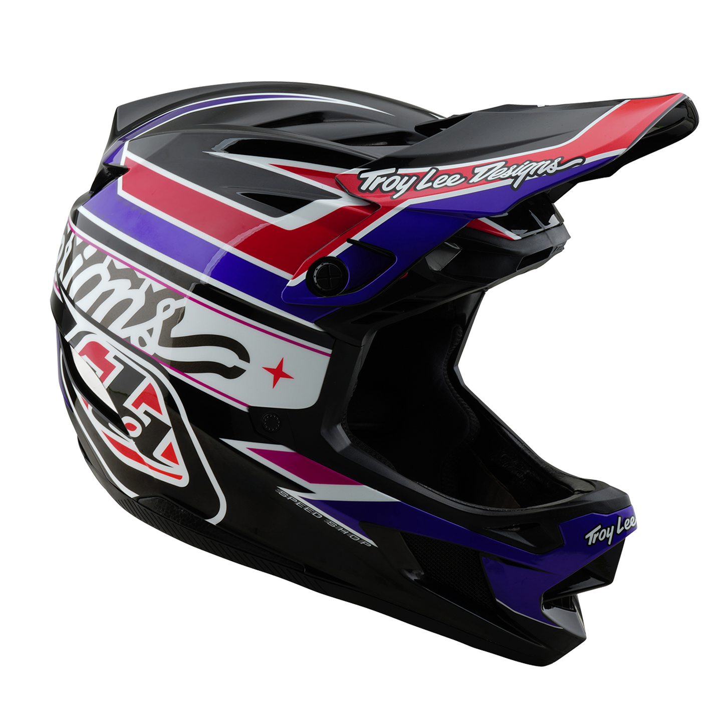 TROY LEE DESIGN D4 POLYACRYLITE MIPS LINEAR MTB κράνος μαύρο