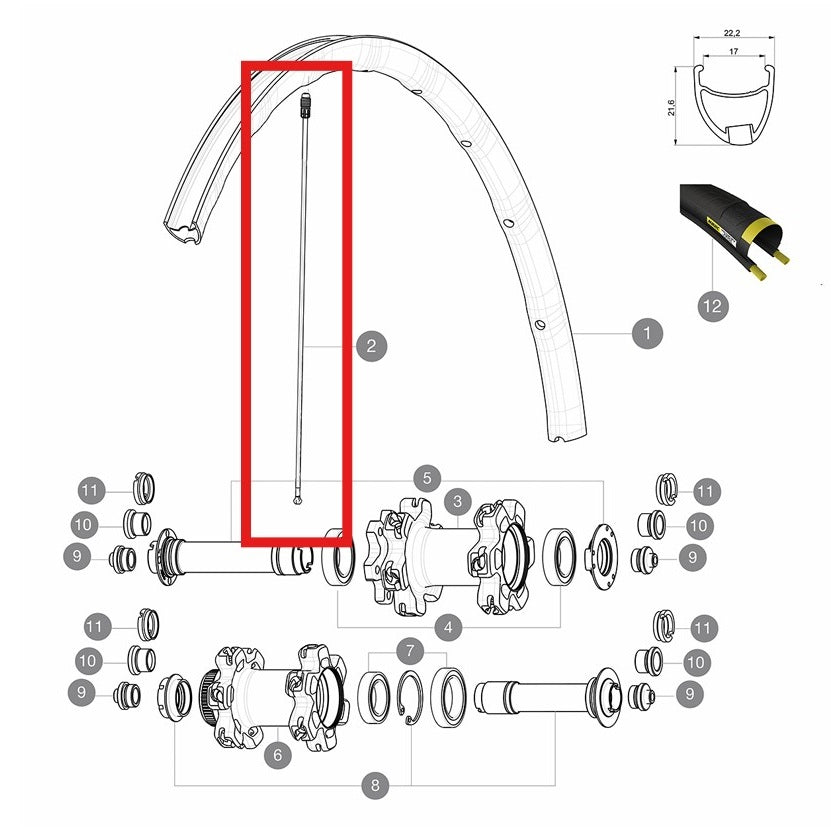 ΚΙΤ 12 FT/NDS KSYRIUM PRO D/ALLROAD PRO SPK 291,5MM