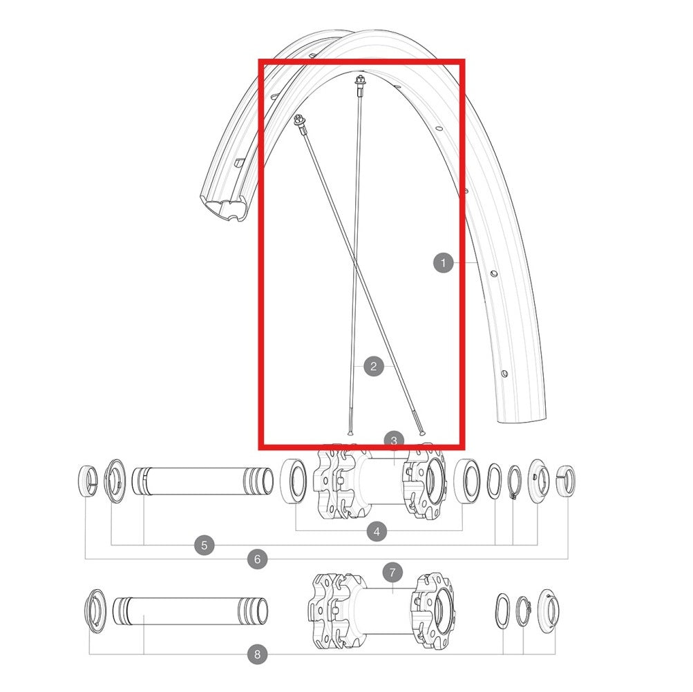 ΣΕΤ 12 ΑΚΤΊΝΩΝ MAVIC CROSSMAX ELITE CARBON 27,5'' ΣΤΡΟΓΓΥΛΈΣ 271MM ΕΜΠΡΌΣ ΚΑΙ ΠΊΣΩ + ΜΑΎΡΗ ΧΑΛΎΒΔΙΝΗ ΘΗΛΉ