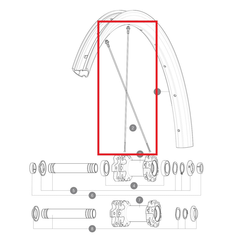 ΣΕΤ 12 ΑΚΤΊΝΩΝ MAVIC CROSSMAX ELITE CARBON 29'' ΣΤΡΟΓΓΥΛΈΣ 290MM ΕΜΠΡΌΣ ΚΑΙ ΠΊΣΩ + ΜΑΎΡΗ ΧΑΛΎΒΔΙΝΗ ΘΗΛΉ