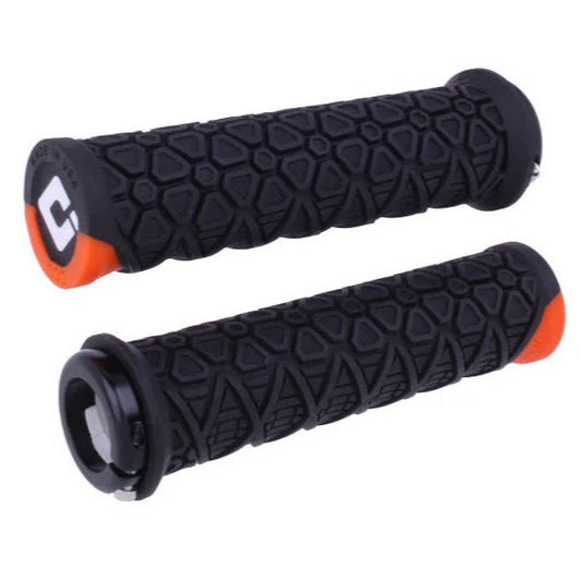 ODI VANQUISH Lock-On Grips 135 mm Μαύρο/πορτοκαλί